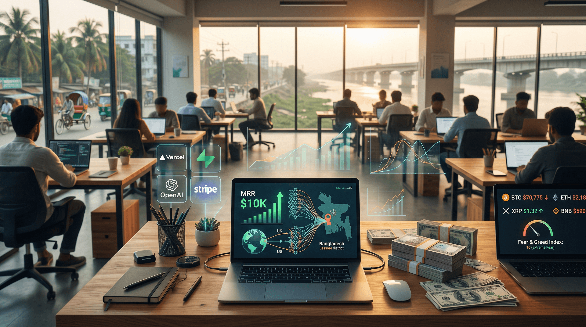 Bangladeshi Low-Cost Tech Stacks Fuel $10K MRR Fintech Wins