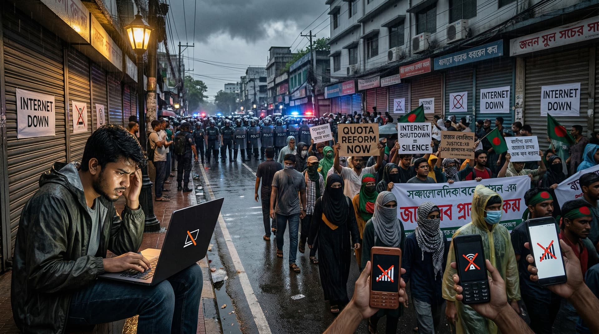 Bangladesh Internet Blackout Paralyzes Nation Amid Protests
