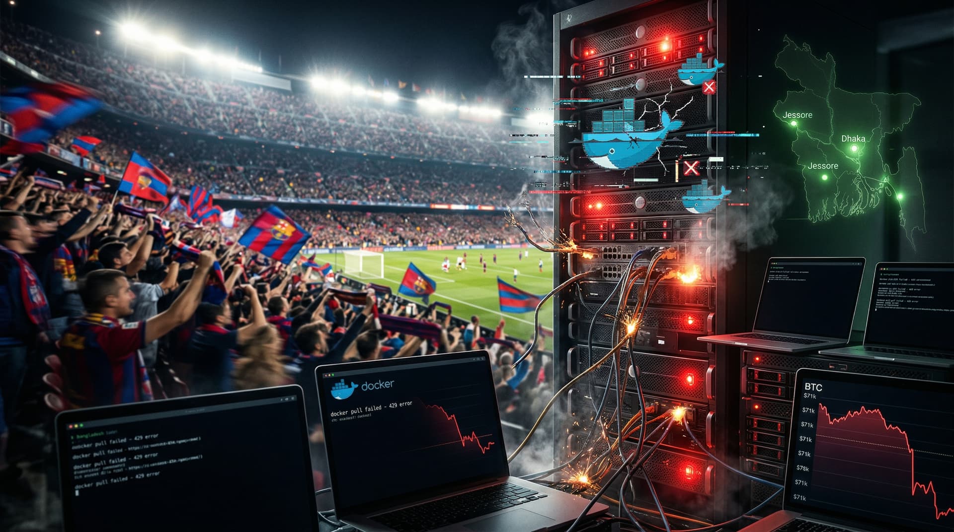 Cloudflare Sports Outage Blocks 25% Docker Pulls in Spain