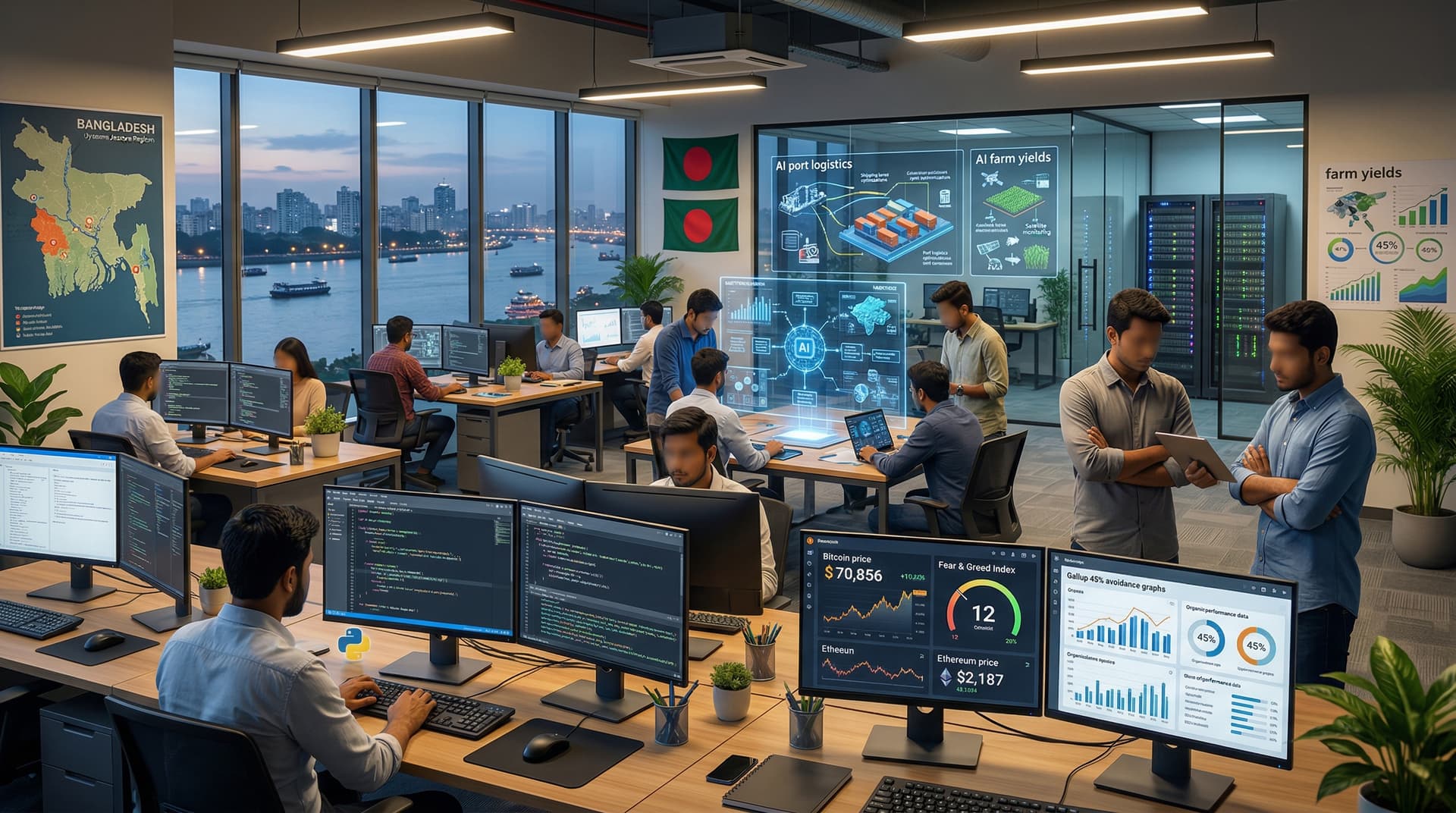 Gallup Poll: Bangladesh AI Adoption Surges 28% as 45% Workers Opt Out