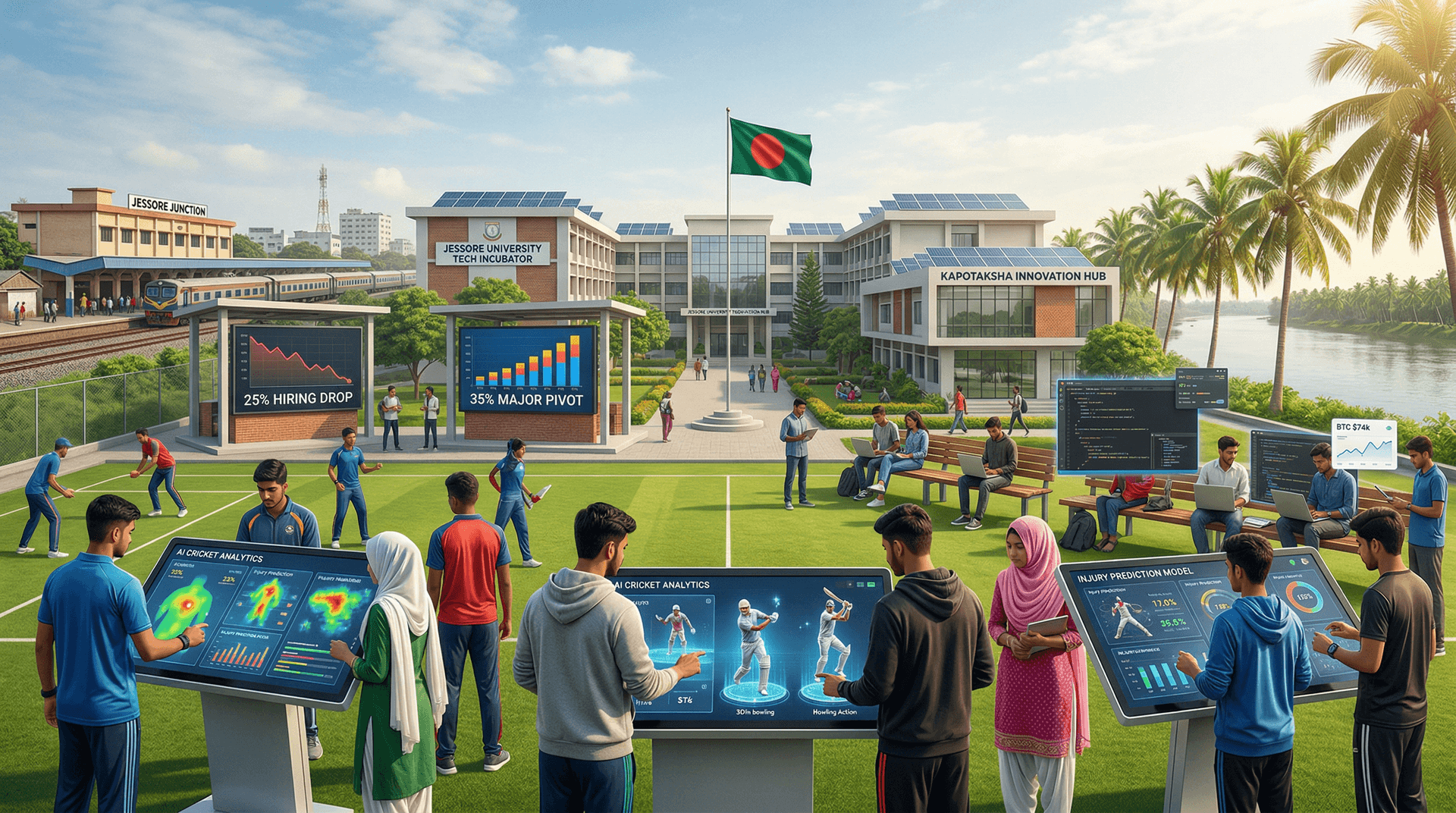 AI Bangladesh Sports Jobs Drop 25% as 35% Students Pivot to AI Majors