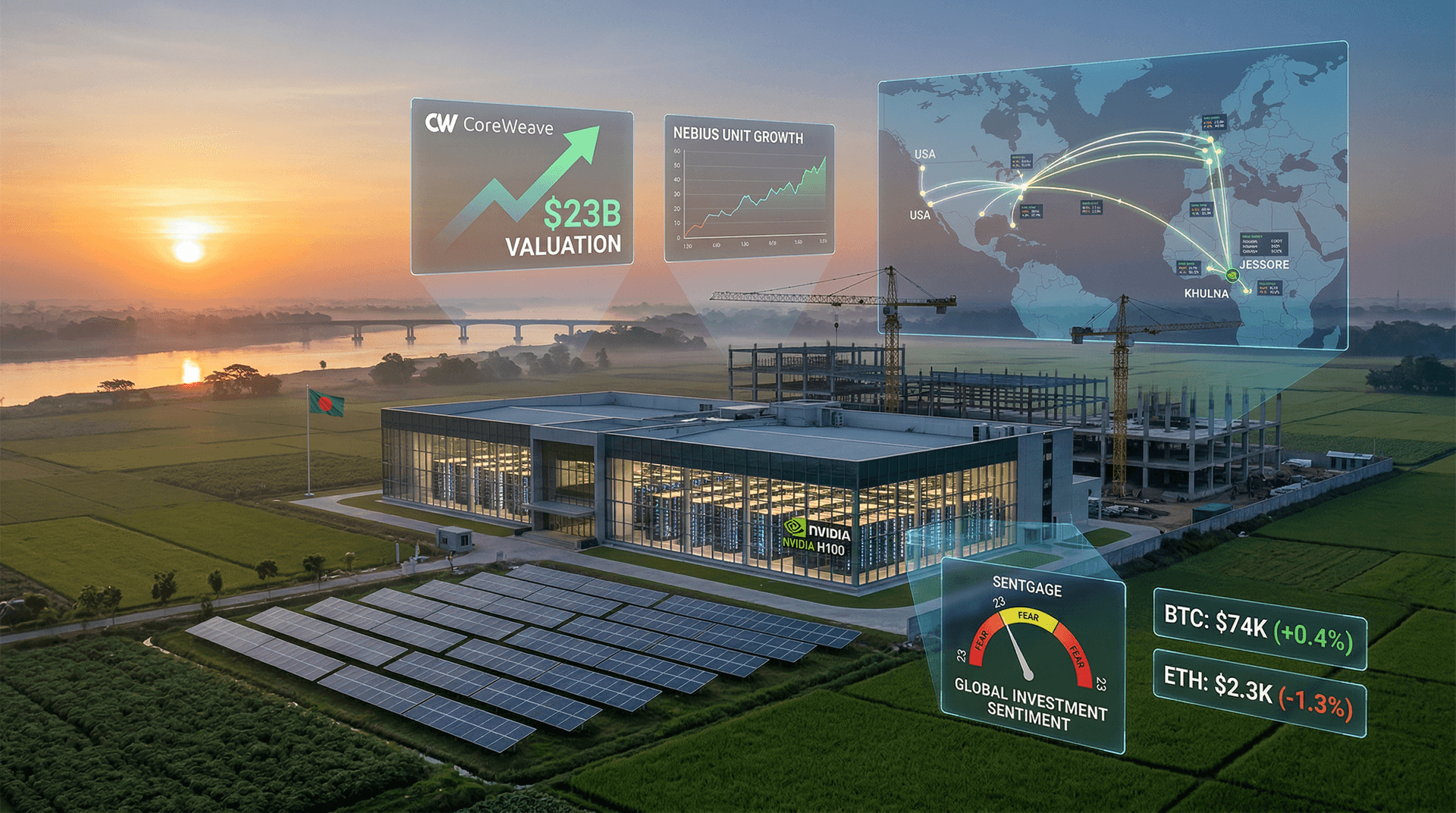 AI Compute Crunch Fuels CoreWeave $23B Valuation, Bangladesh Data Surge