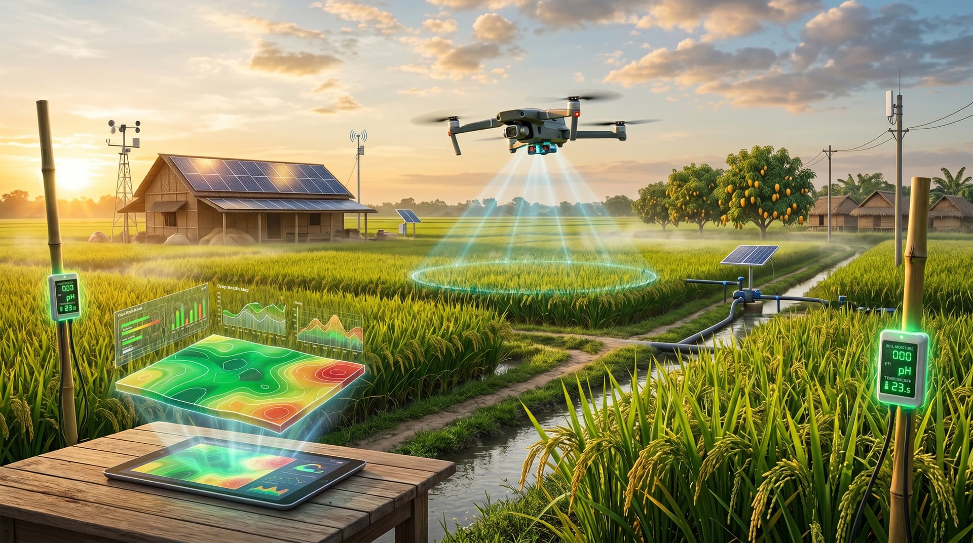 AI Agriculture Bangladesh Boosts Jessore Yields 20% as Fear Index Hits 23