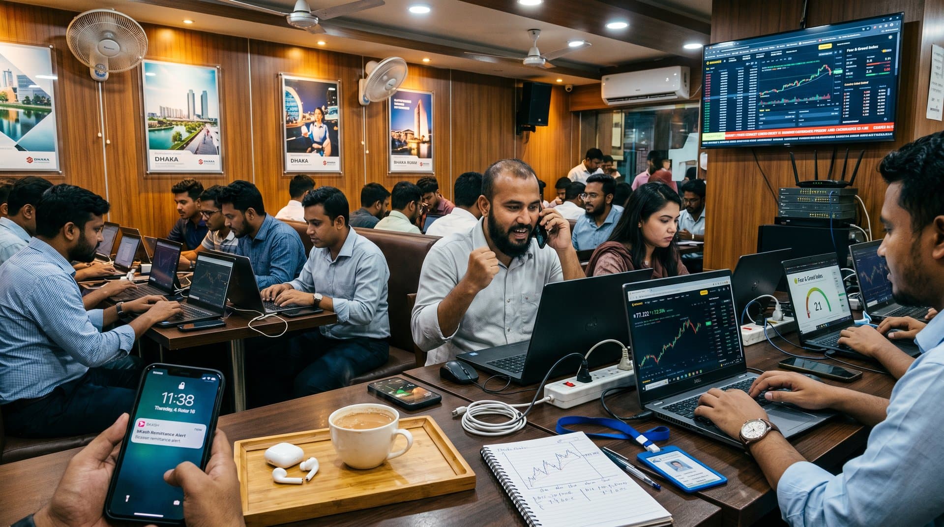 Jessore traders monitor BTC at $77,262 and Fear & Greed Index 21 amid remittance-funded crypto trades