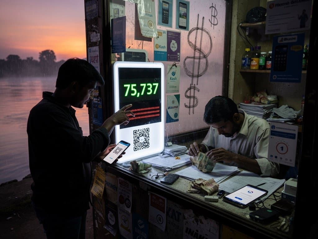 Fake crypto ATM kiosk in Jessore shop amid local remittance economy and scam warnings